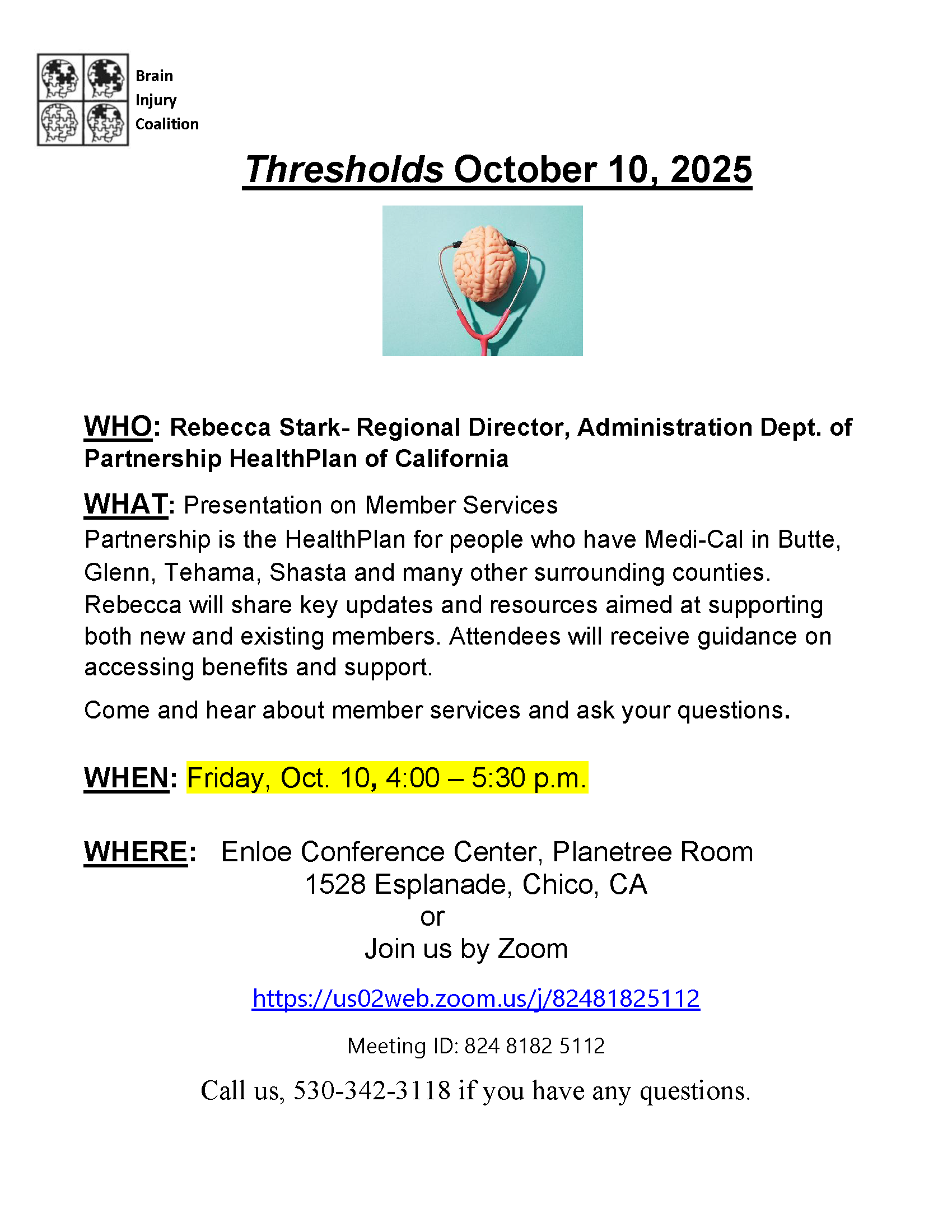 September Thresholds Event Flyer